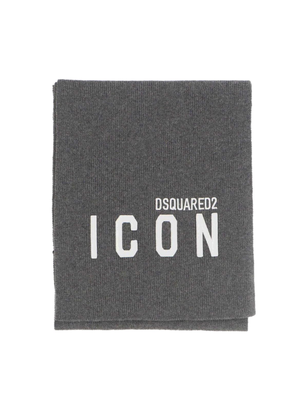 Dsquared2 Grey Icon Logo Scarf