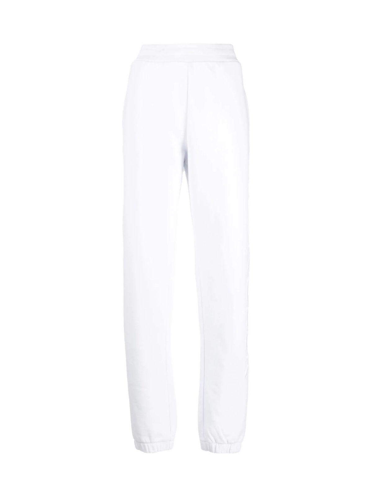 MONCLER White Logo Embroidered Sweatpants