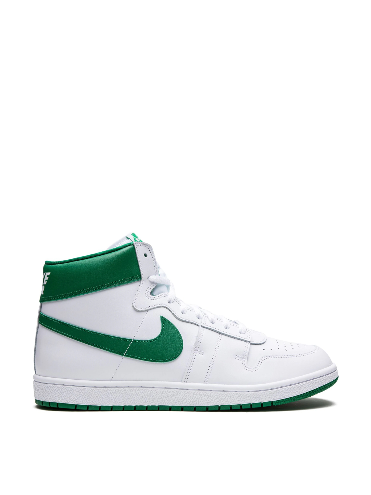 Nike White and Pine Green Jordan Air Ship SP Sneakers