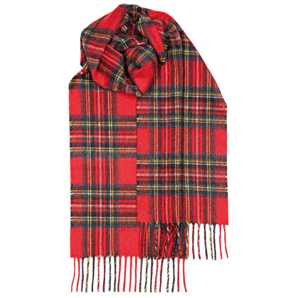 Lochcarron of Scotland Beau Luxury Cashmere Scarf - Royal Stewart Modern