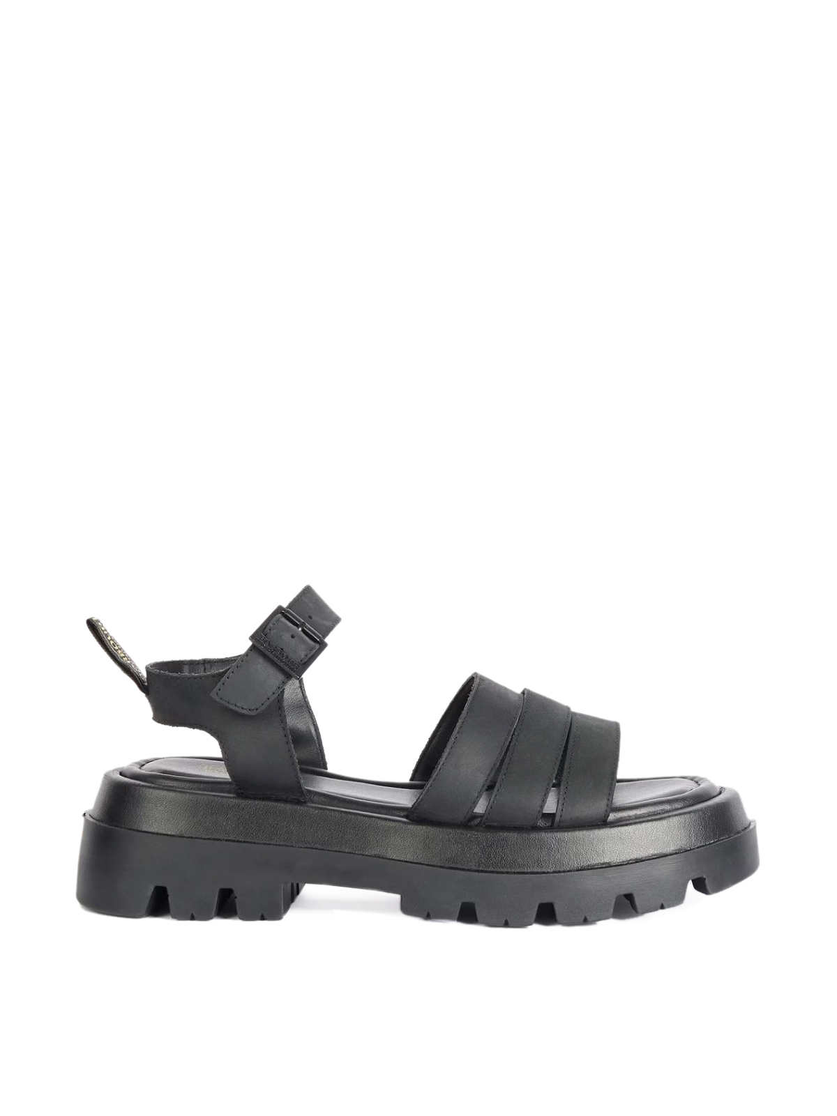 Barbour Black Luna Chunky Sole Sandals