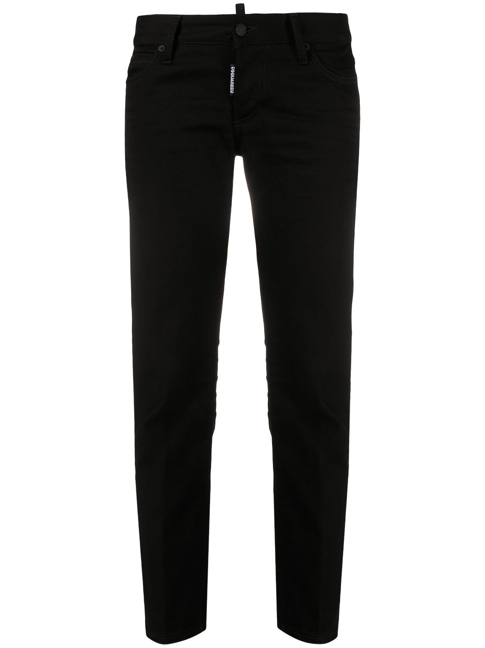 Dsquared2 Black Icon Skinny Cropped Jeans