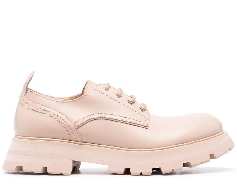 Alexander McQueen  Pink Wander Lace up Shoes