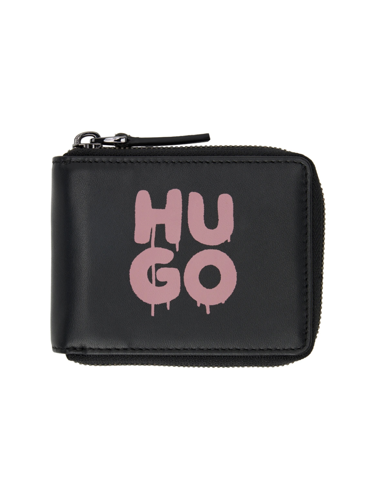 Hugo Boss Black Niko Logo Zip Wallet