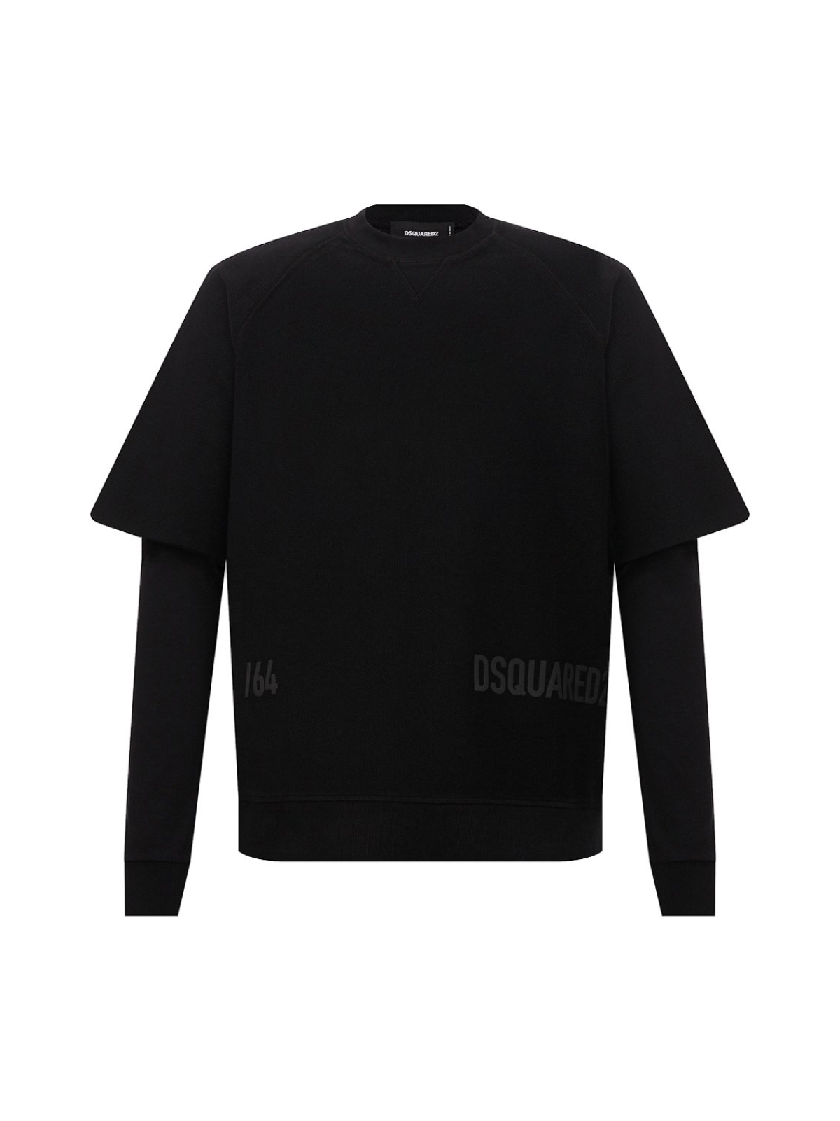 Dsquared2 Black Cool Fit Double Layer Logo Sweatshirt