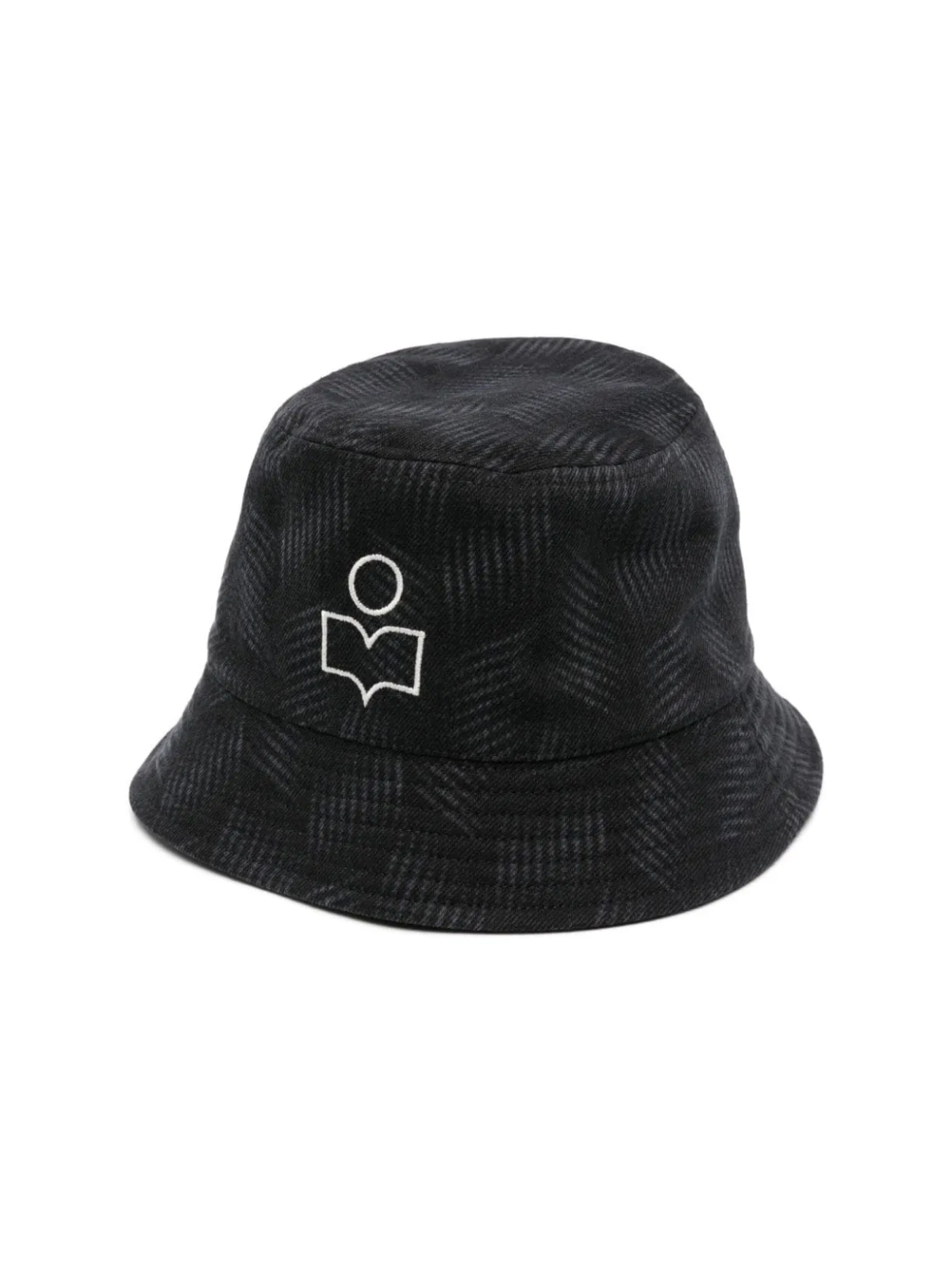 Isabel Marant Black Haley Logo Bucket Hat