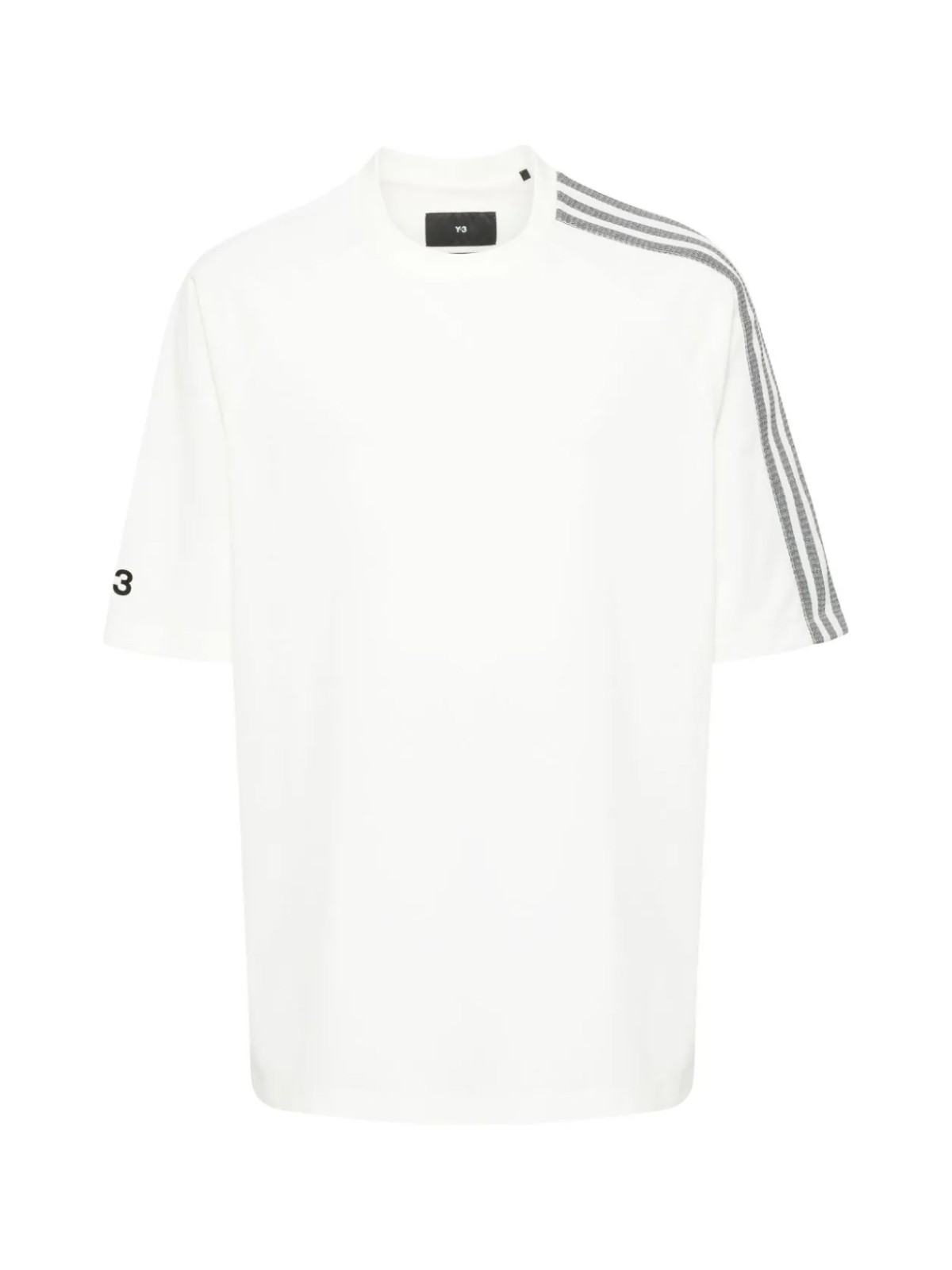 Y-3 White 3 Stripes Logo T Shirt