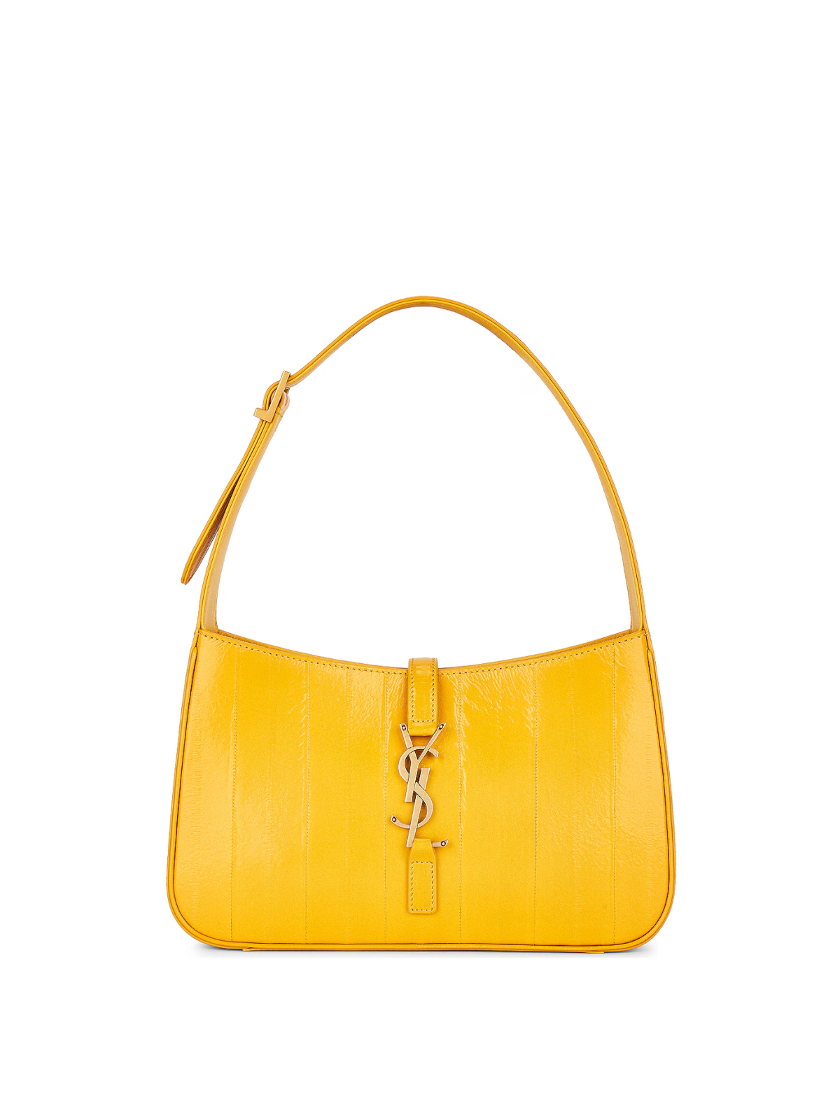 Saint Laurent Yellow Le 5 A7 Logo Hobo Shoulder Bag