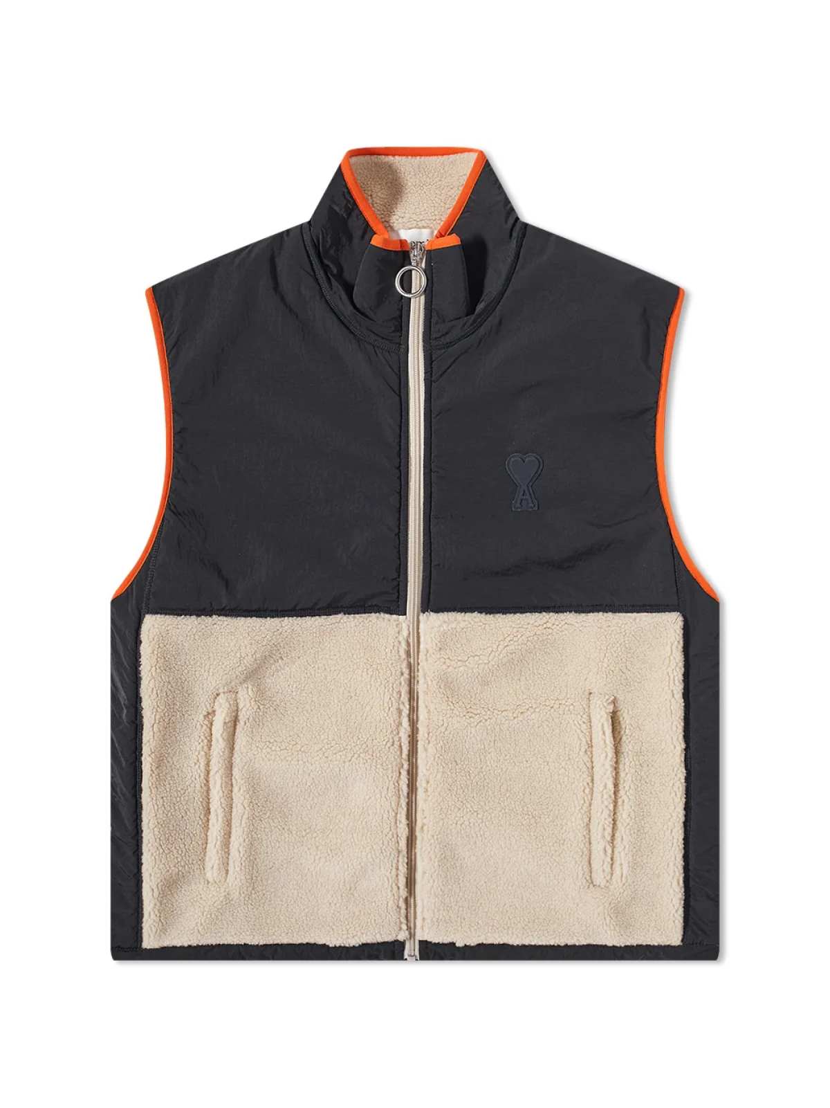 AMI Paris Multicolor De Coeur Logo Waistcoat Vest Jacket