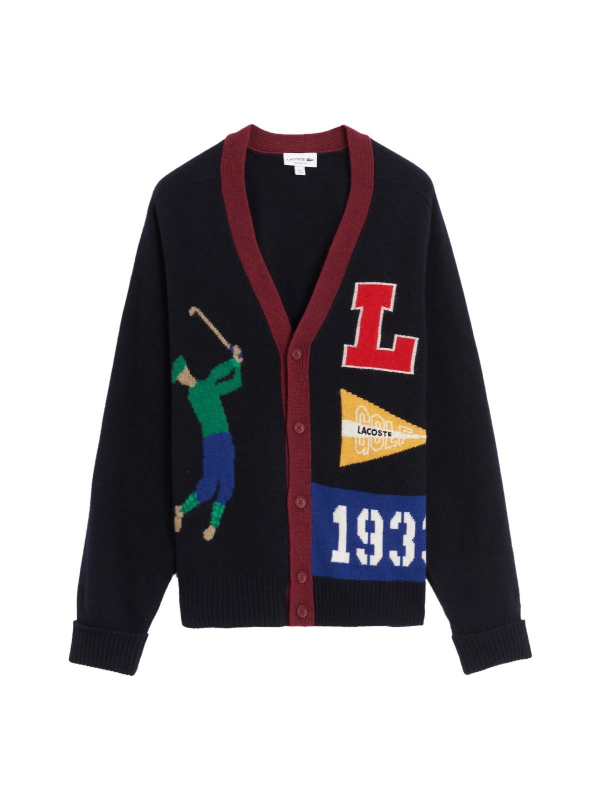 Lacoste Logo Golf Cardigan