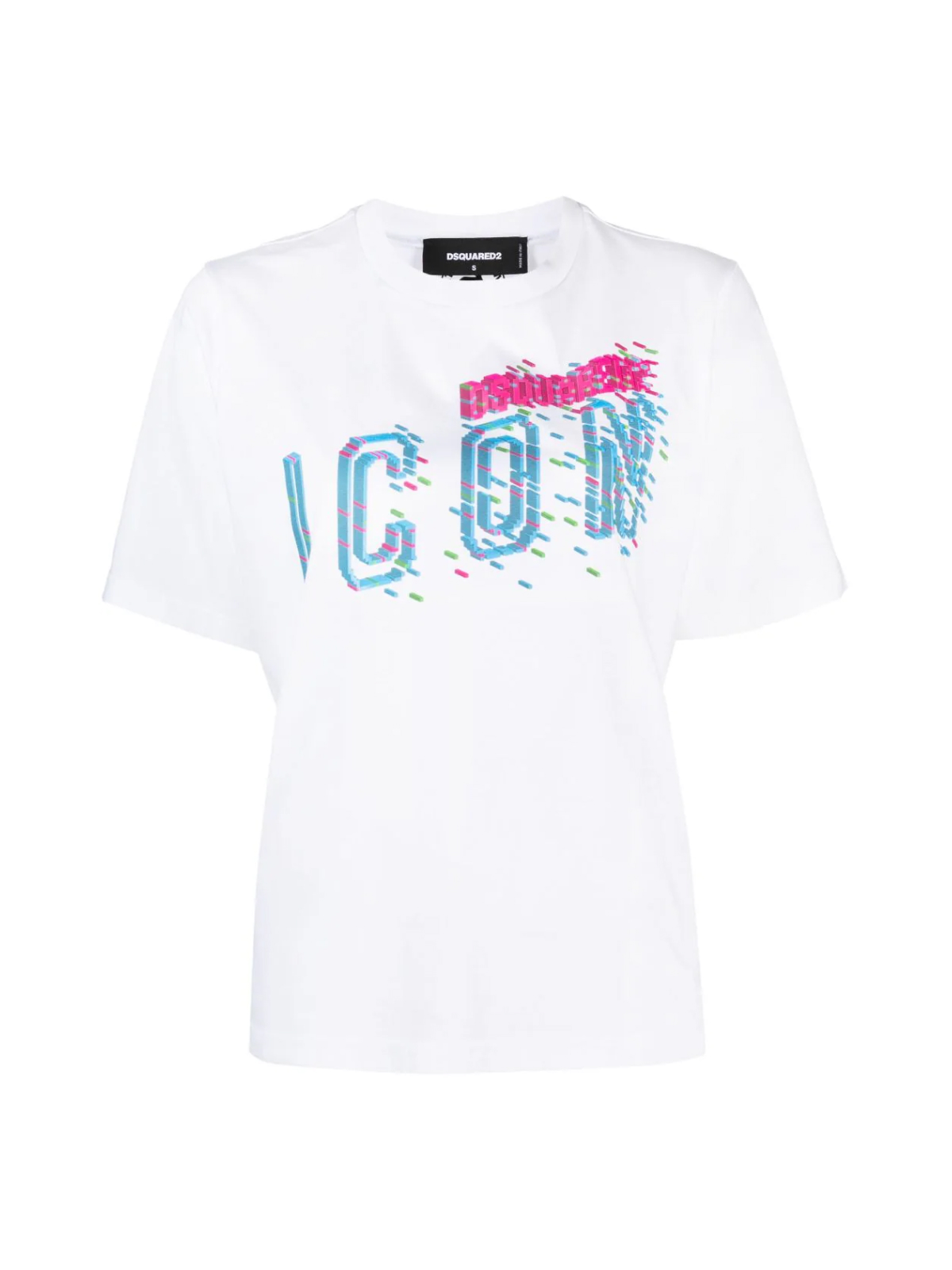 Dsquared2 White Icon Print Logo T Shirt