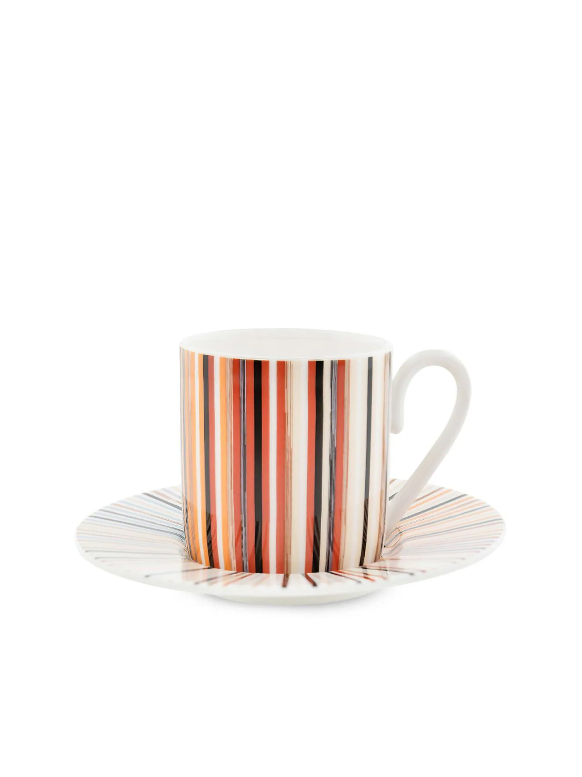 Missoni  Set of 6 Multicolor  Stripes Jenkins Coffee Cups and Saucers