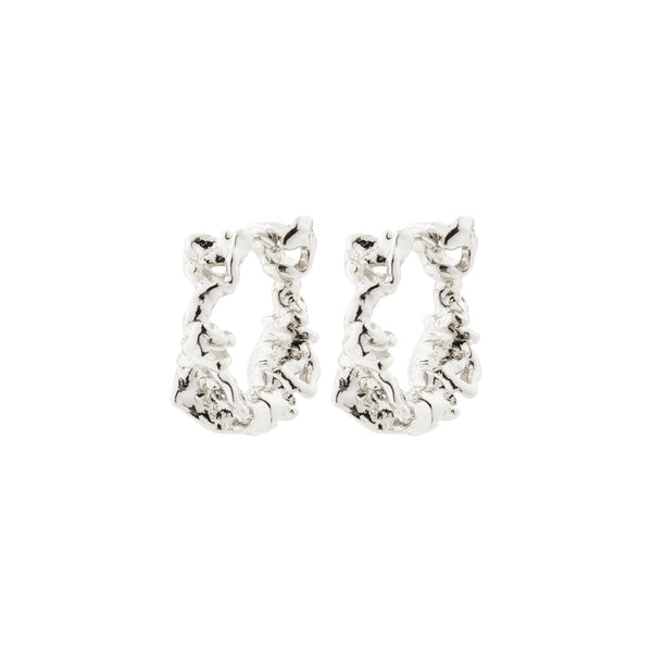 Pilgrim Trust Recycled Hoop Earrings Silver-plated