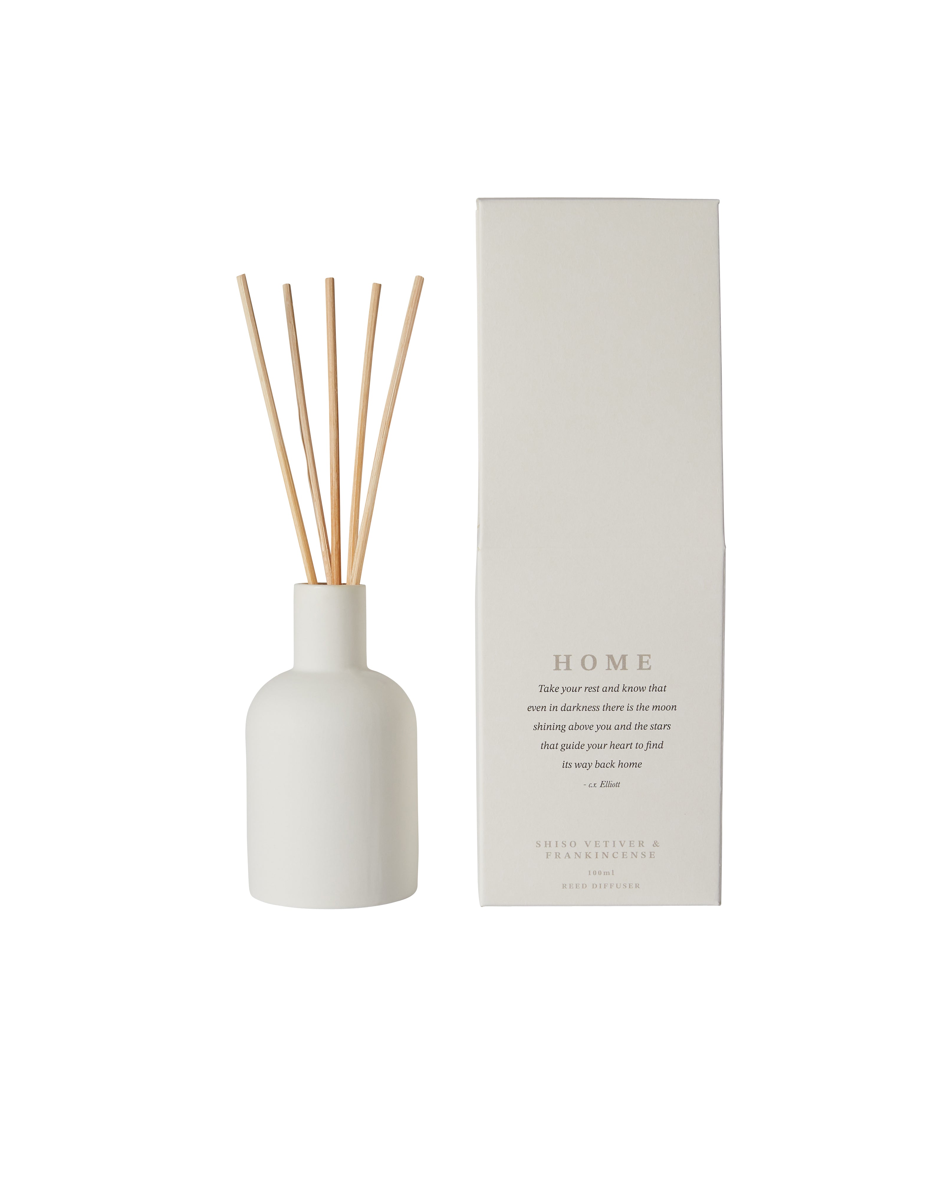 Chalk UK White Diffuser | Home | Shiso Vetiver & Frankincense | 100ml