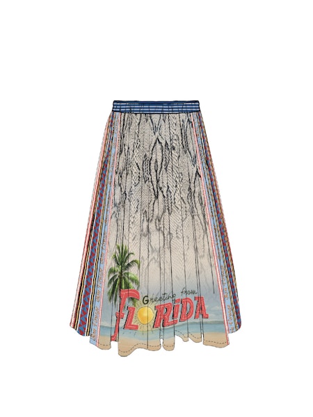 ME 369 Vanessa Midi Skirt - Snake