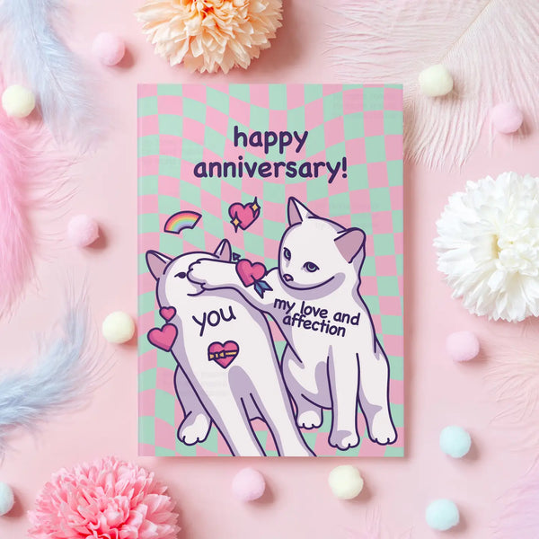 Mona Mauve Anniversary Love And Affection Card