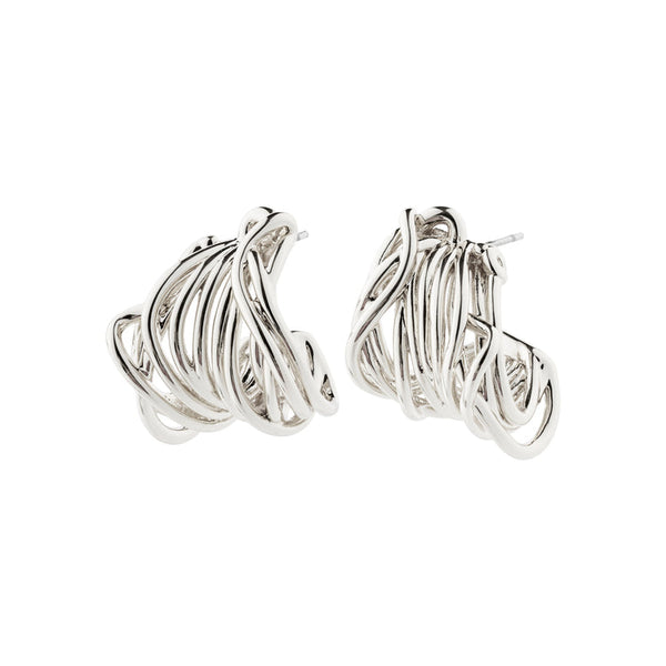 Pilgrim Pamela Recycled Earrings Silver-plated