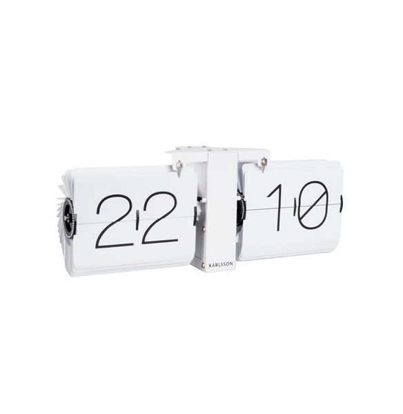 Karlsson Flip Clock No Case White Matt White 36x8.5x14 Cm Box 32 Design