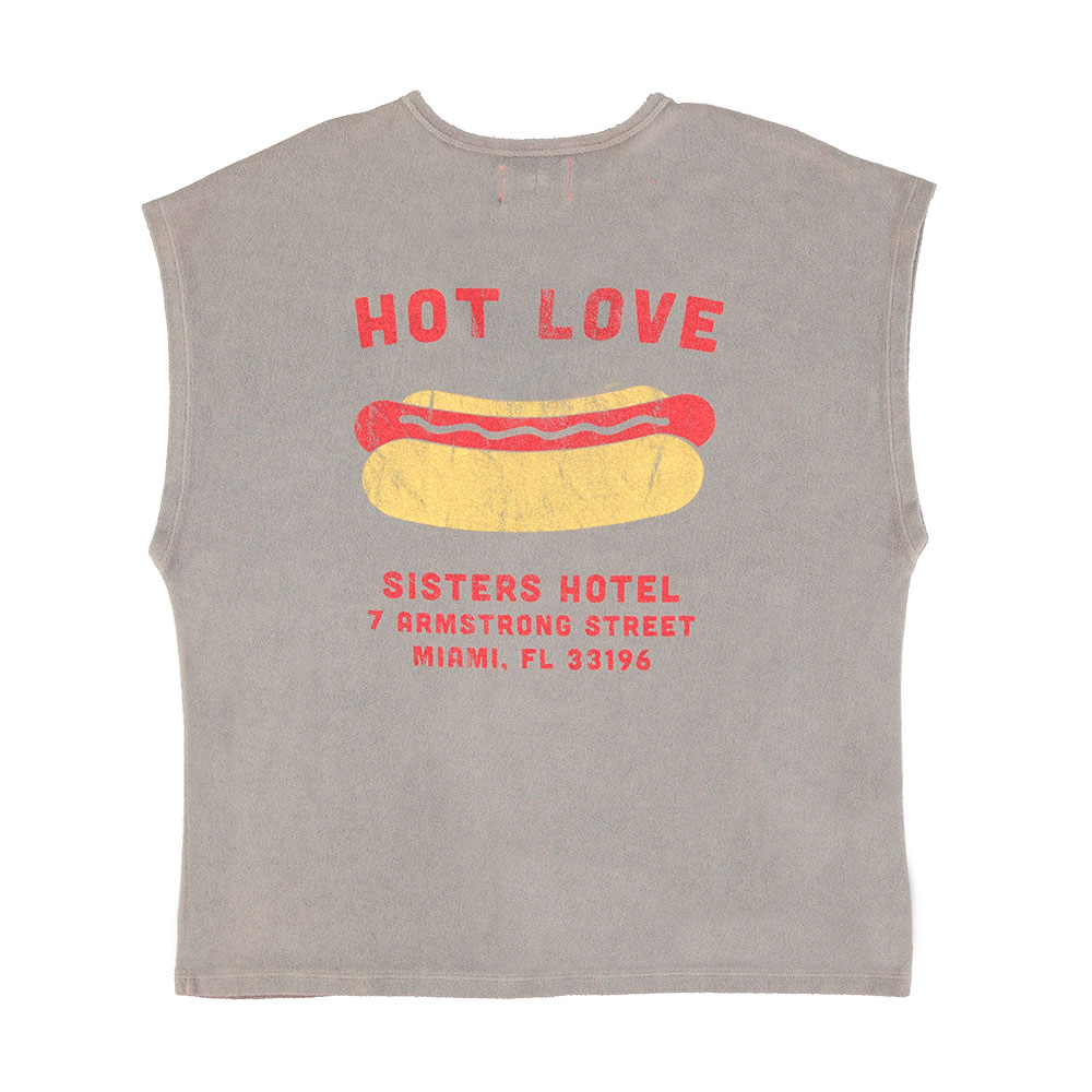 Sisters Department Camiseta sin mangas escote "Hot love" - grey 