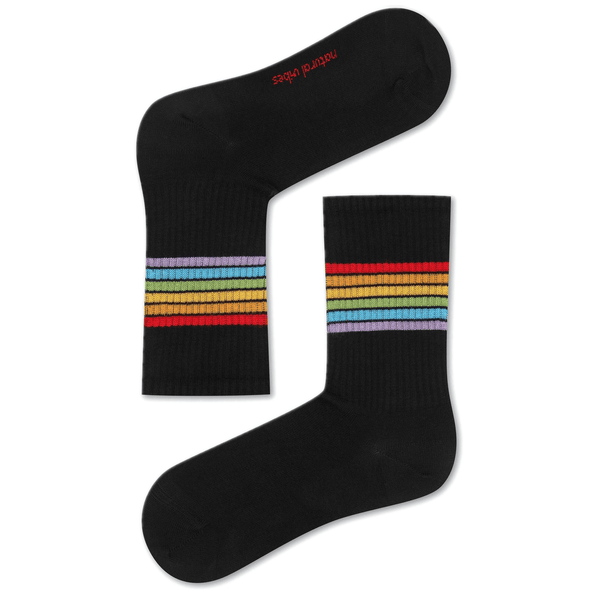 natural vibes Regenbogen-streifen-sportsocken