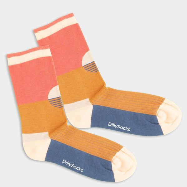 DillySocks Gemustertete Socken, Sonnenuntergang