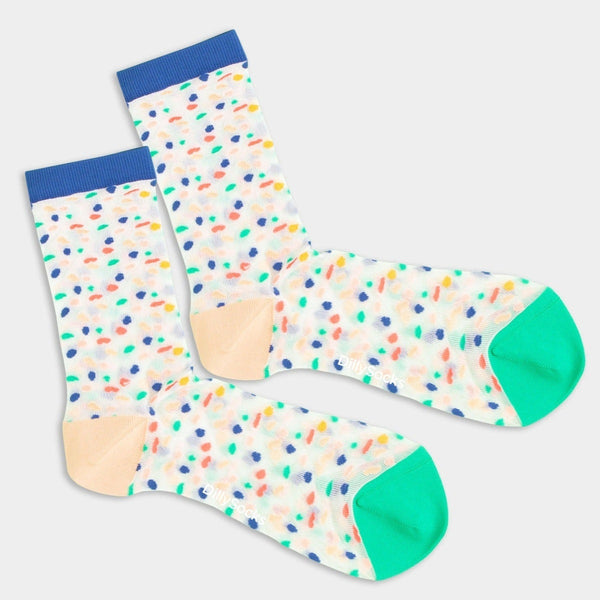 DillySocks Gepunktete Halbtransparente Socken