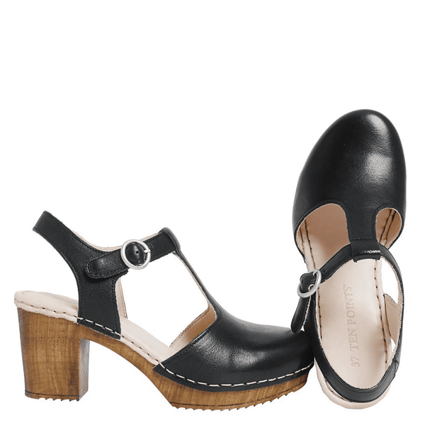 Ten Points Amelia Clogs Aus Ivn-Leder