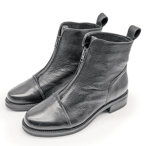 Werner Manul Zipper-Boots Aus Bio Leder