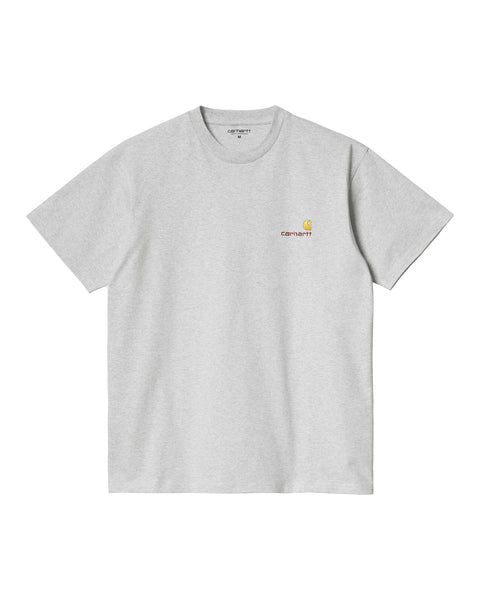 Carhartt Camiseta Ss American Script - Ash Heather