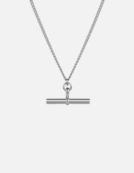 Nordic Muse Silver T-bar Chain Necklace