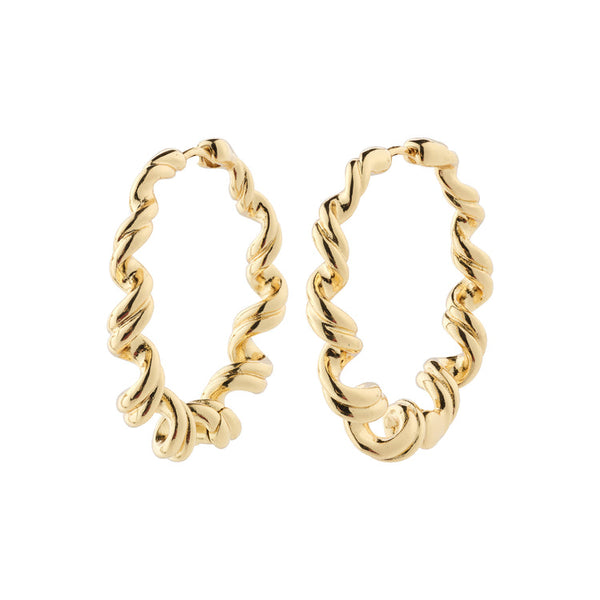 Pilgrim Larisa Recycled Earrings Gold-plated