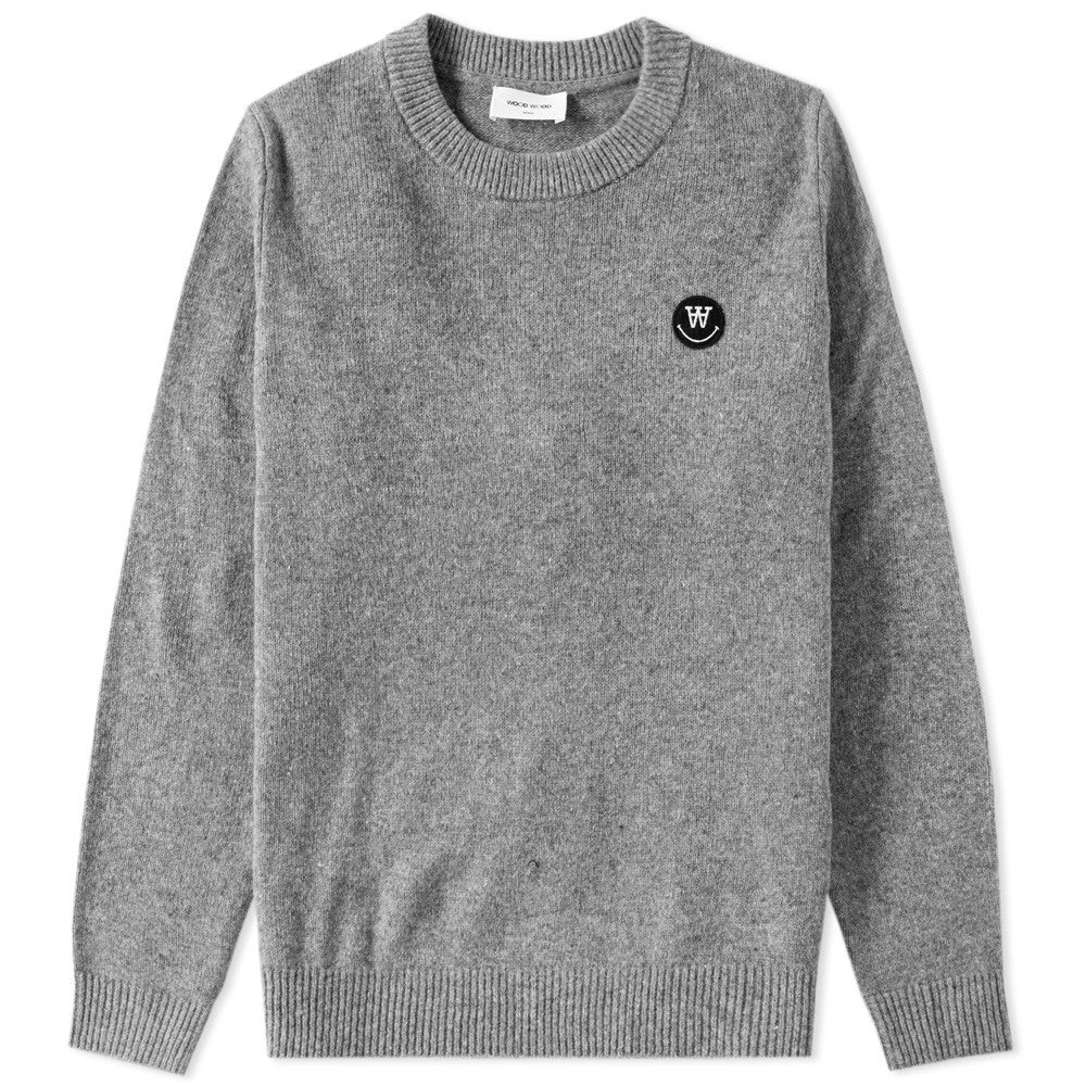 Wood Wood Grey Melange Yale Sweater 