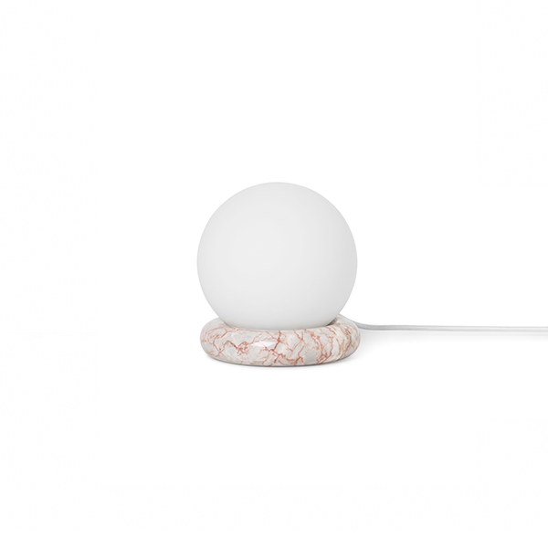 Ferm Living Rest Table Lamp Red Natural Marble