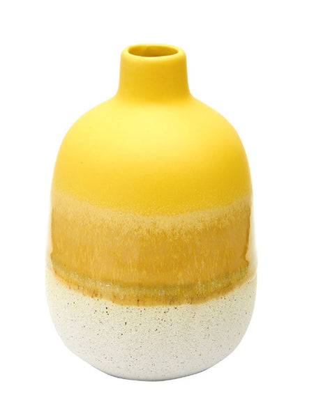 Sass & Belle  Mojave Glaze Yellow Vase