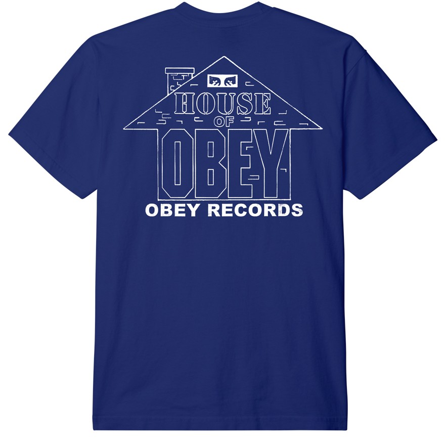 OBEY Obey - T-shirt Bleu