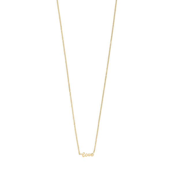 Pilgrim Love Recycled Necklace Gold-plated