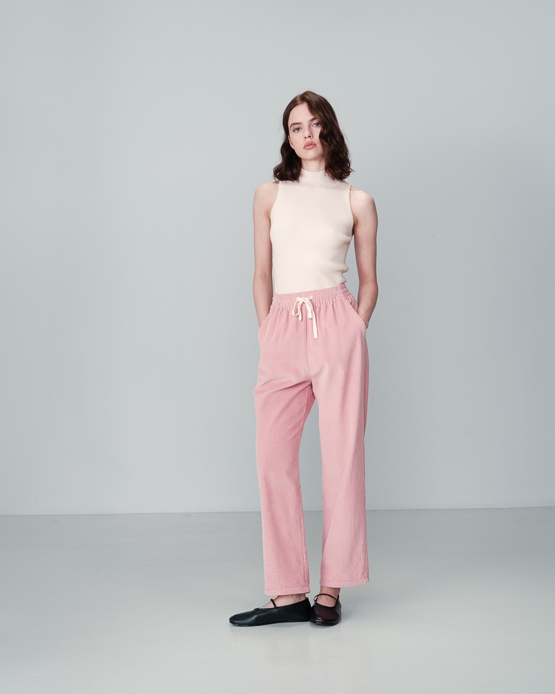 Grace & Mila Grace Et Mila - Pantalon En Velours Rose