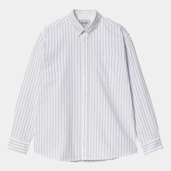 Carhartt WIP  Chemise Dowlen Stripe White / White