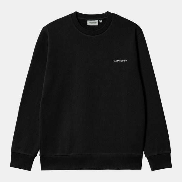 Carhartt WIP  Sweat Script Brodé Black / White