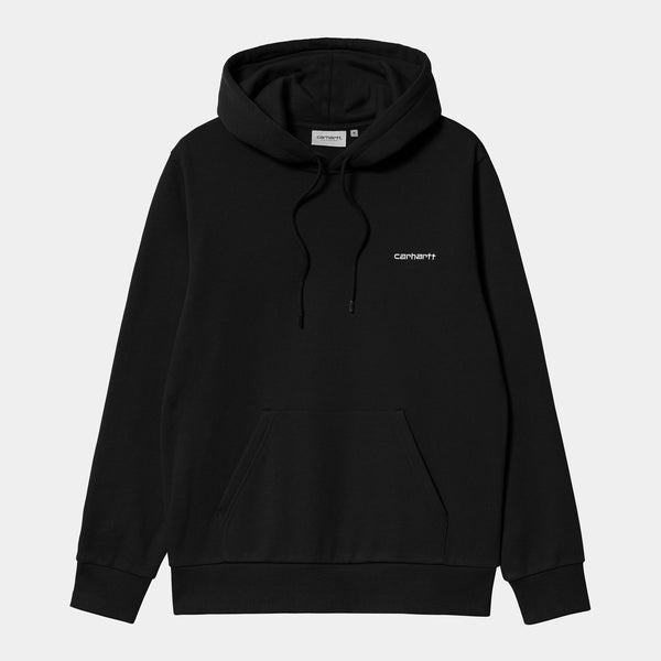 Carhartt WIP  Hooded Script Brodé Black / White