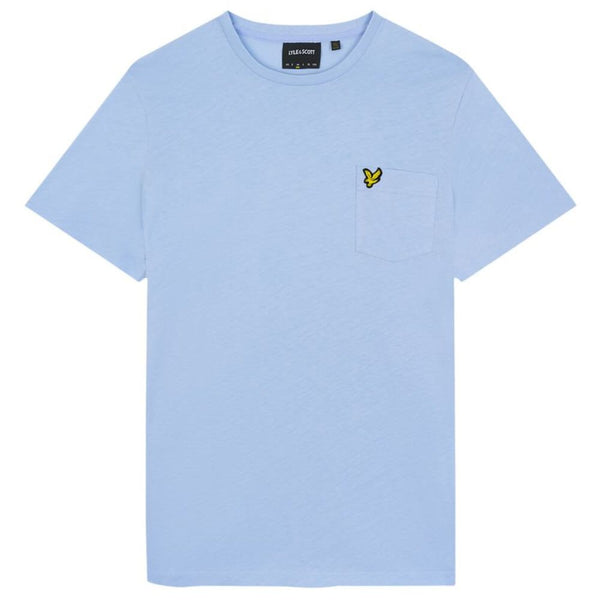 Lyle and Scott Pocket T-shirt In Light Blue