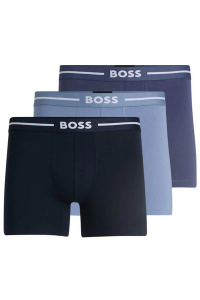 Hugo Boss Boss - 3-pack Of Stretch Cotton Boxer Briefs With Logo Waistbands 50517834 973