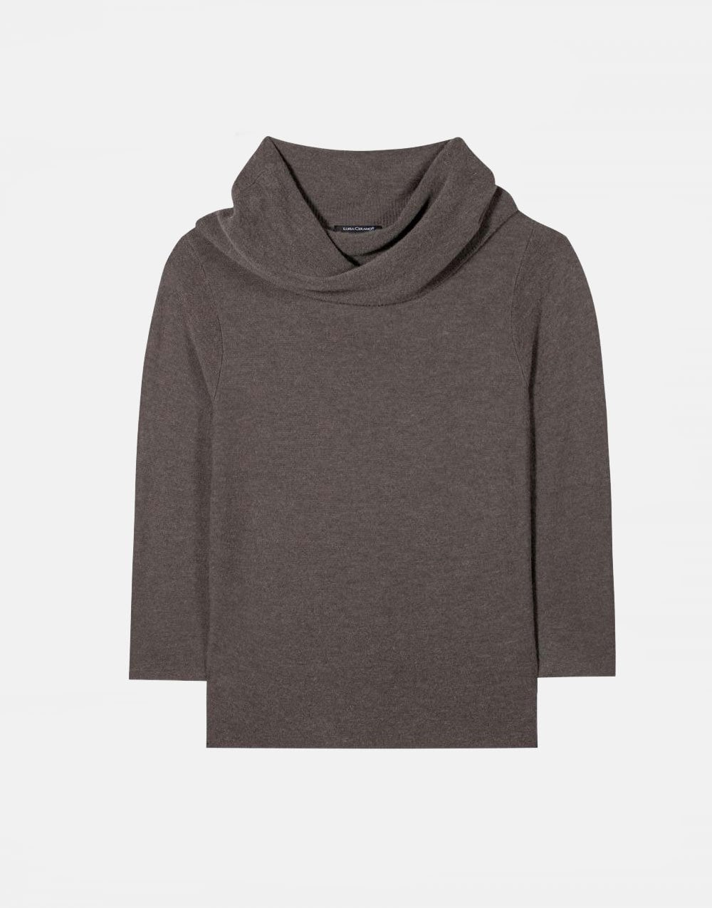 Luisa Cerano Shawl Collar Jumper 163 Grey