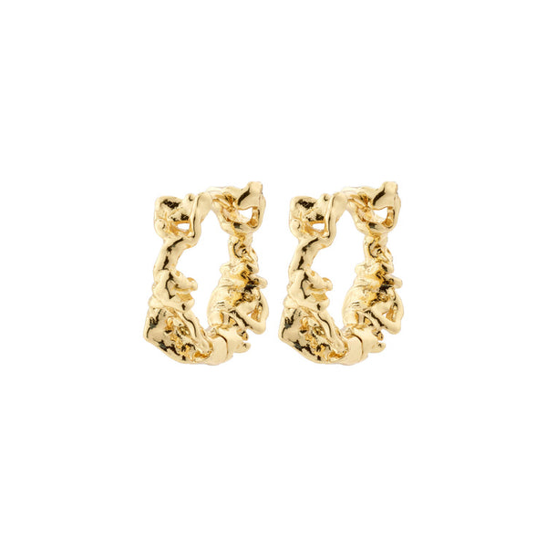 Pilgrim Trust Recycled Hoop Earrings Gold-plated