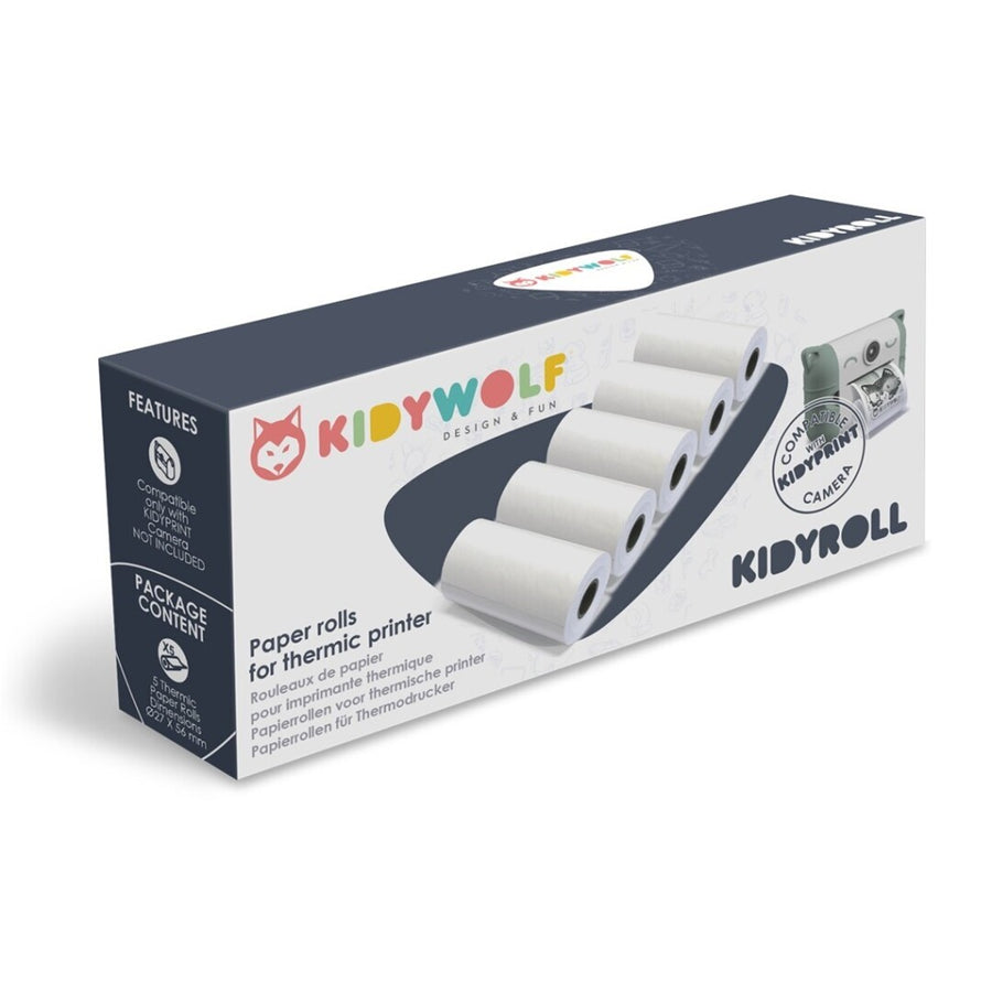 Kidywolf Papel Térmico 5 Rollos Cámara De Impresión Térmica Kidyprint