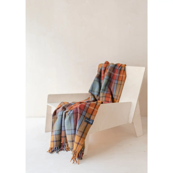 TBCo Recycled Wool Knee Blanket In Stewart Tartan