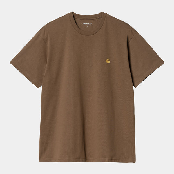 Carhartt WIP  T-Shirt Chase Chocolate / Gold