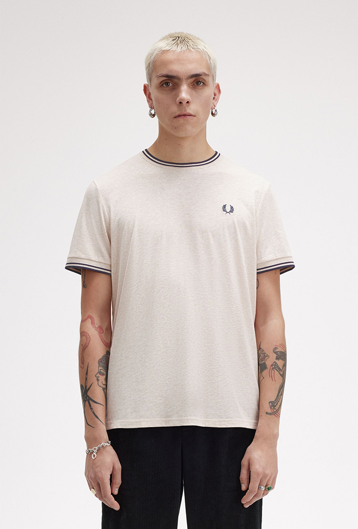 Fred Perry Men's Twin Tipped Crew Neck T