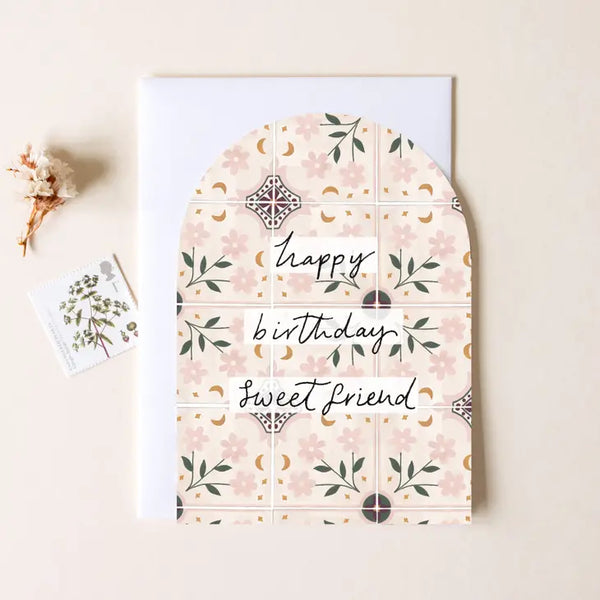 The hidden pearl Happy Birthday Sweet Friend Greeting Card