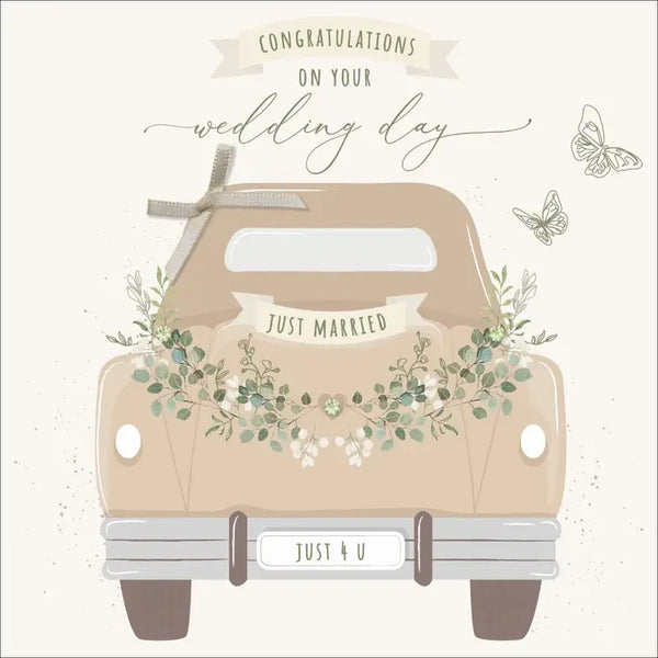 The Handcrafted Card Company Congratulations on Your Wedding Day Greeting Card